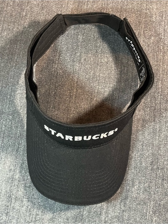 Starbucks Accessories - Starbucks Employee Barista Black Visor - Unisex - Adjustable Strap Back Hat